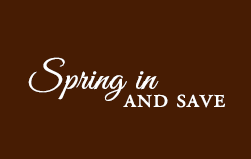 Spring in and Save