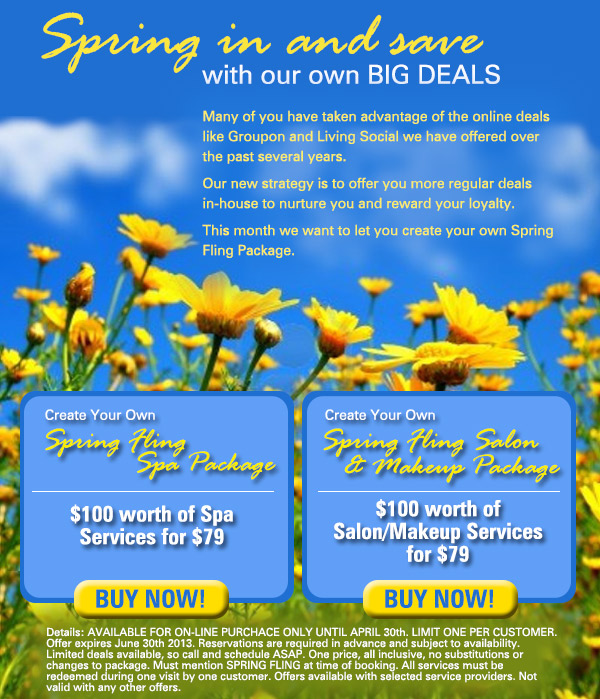 Spring Fling Deals