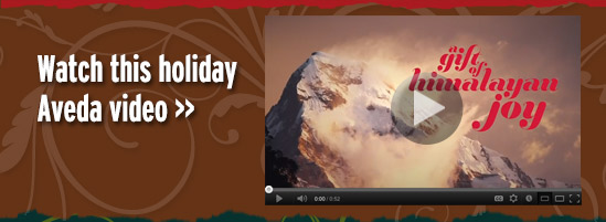 Watch this holiday Aveda video